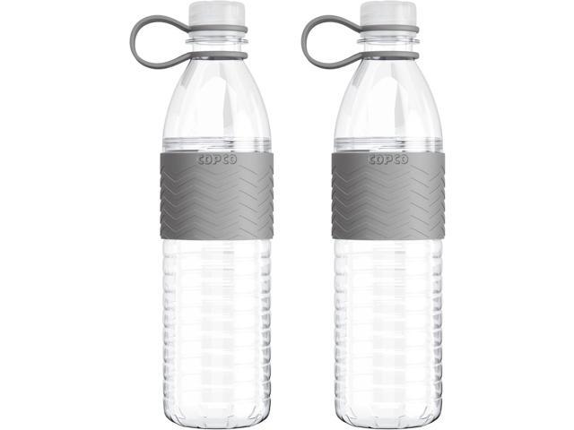 Copco Hydra 20 oz Tritan Water Bottle with Spill Resistant Lid & Non-Slip Sleeve (Set of 2) - BPA-Free, Dishwasher Safe, Fits Cup Holders, Great...