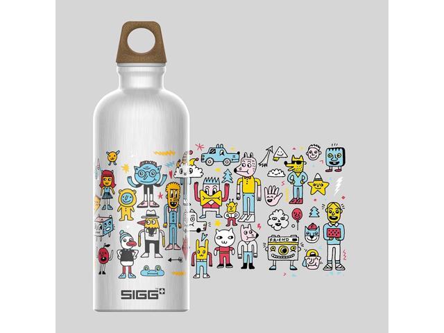 SIGG - Metal Kids Water Bottle - Traveller - Made in Switzerland - Carbonated Drinks - Leak Proof - for School - 20 Oz