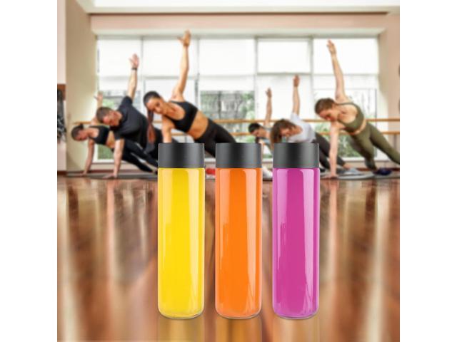 12 Pack 16oz Glass Water Bottles, 500ml Empty Glass Drink Bottles with Black Lids, Brush & Labels, Clear Reusable Juice Bottles for Juicing,...