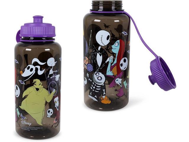 Nightmare Before Christmas Disney's The Water Bottle BPA-Free Large Plastic Water Jug With Screw Top Lid Hydration For Outdoor Sports, Gym,...