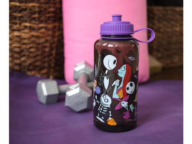 Nightmare Before Christmas Disney's The Water Bottle BPA-Free Large Plastic Water Jug With Screw Top Lid Hydration For Outdoor Sports, Gym,...