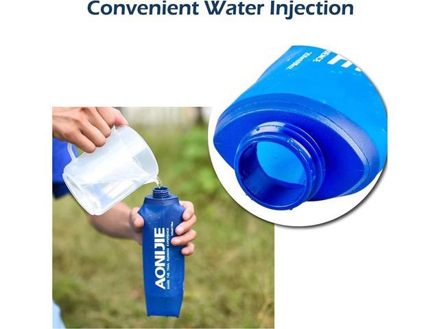 AONIJIE 250ML/350ML/500ML/600ML Portable TPU Soft Water Bottle Folding Soft Flasks For Outdoor Marathon Running Hydration Camping Hiking