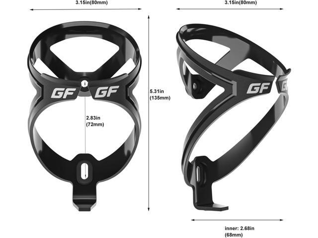 GEMFUL Bike Water Bottles with Bicycle Holder 750ml Mtb Cycling Squeeze 24 oz Sport Bottle 2 Pack