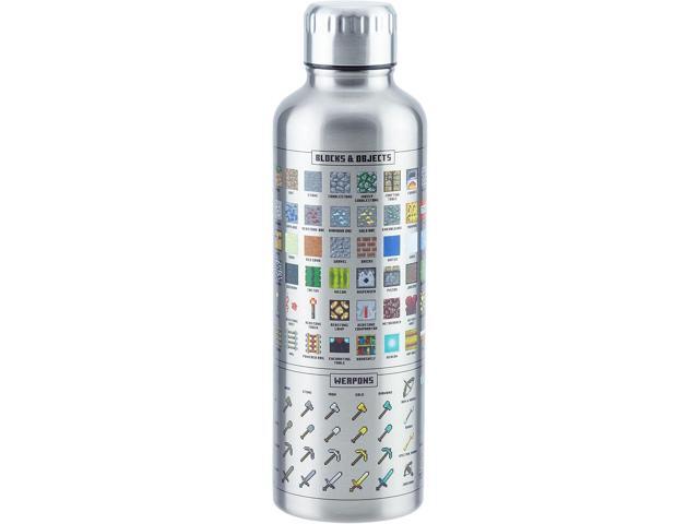 Paladone Minecraft Metal Water Bottle Officially Licensed Gaming Merchandise