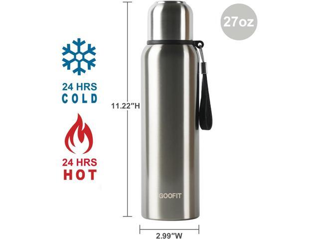 GOOFIT Outdoor Sports Bottle Stainless Steel Vacuum Sealed Insulated Thermos 27Oz