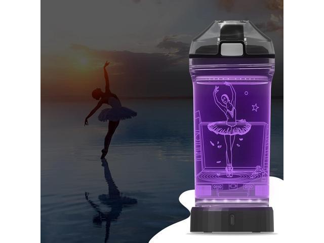YuanDian Light Up Kids Water Bottle with 3D LED Light- 14 OZ Tritan BPA Free - 7 Color Light Cool Drinking Cups Gift for School Kids Girl Child...