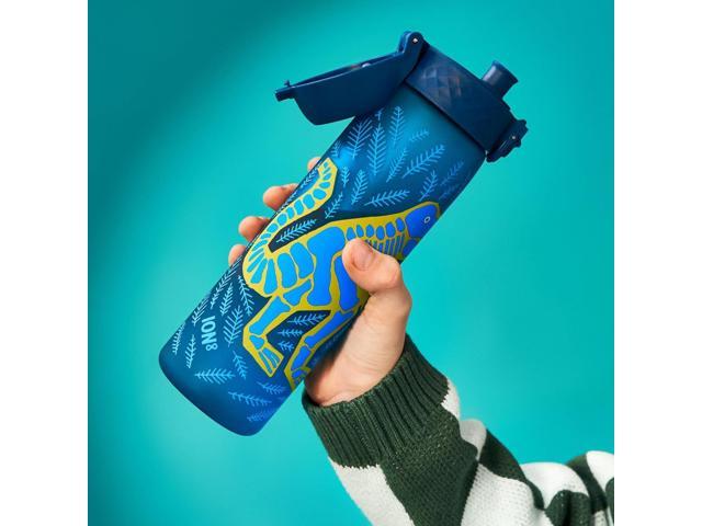 ION8 Water Bottle, 500 ml/18 oz, Leak Proof, Easy to Open, Secure Lock, Dishwasher Safe, BPA Free, Hygienic Flip Cover, Carry Handle, Easy Clean,...