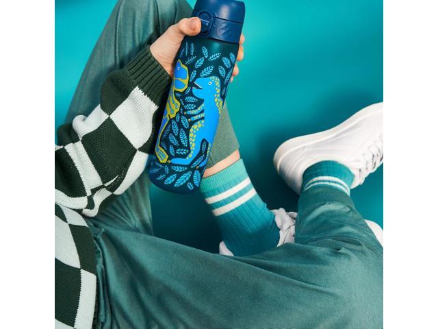 ION8 Water Bottle, 500 ml/18 oz, Leak Proof, Easy to Open, Secure Lock, Dishwasher Safe, BPA Free, Hygienic Flip Cover, Carry Handle, Easy Clean,...