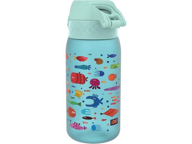 ION8 Small Water Bottle, 350 ml/12 oz, Leak Proof, Easy to Open, Secure Lock, Dishwasher Safe, BPA Free, Carry Handle, Hygienic Flip Cover, Easy...