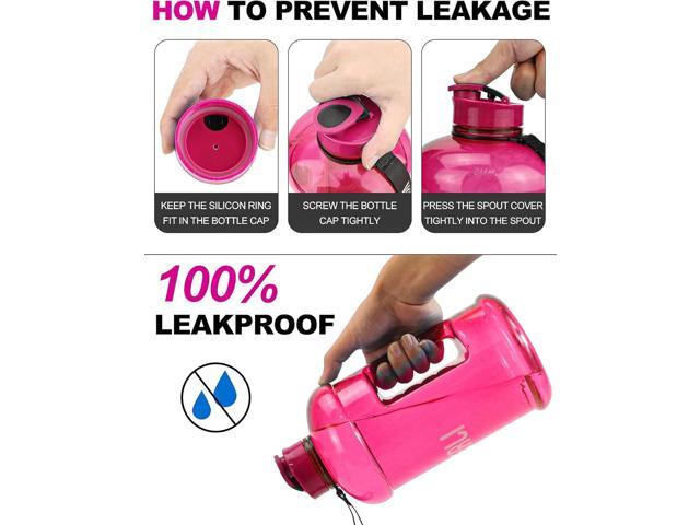 VENNERLI Portable Large Plastic Water Bottle - BPA-free Half Gallon Reusable 2 Liter Water Jug for Outdoor Hiking Fitness Travel Camping Cycling