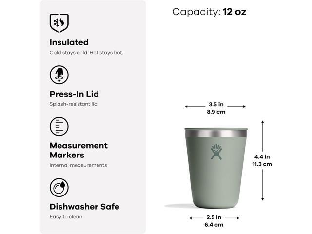 Hydro Flask Outdoor Kitchen Tumbler - Stainless Steel Dinnerware Reusable Camping Gear Mess Kit Cup - Dishwasher Safe, BPA-Free, Non-Toxic