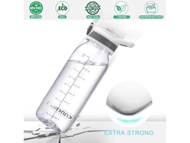 VENNERLI Water Bottle BPA-Free 32oz Water Bottles with Straw Lid Leakproof Tritan Water Jugs Dishwasher Safe Drinking for Home Fitness Outdoor...