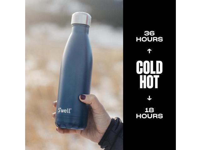 S'well Stainless Steel Water Bottle, 17oz, Blue Suede, Triple-Layered Vacuum Insulated Containers Keeps Drinks Cold for 36 Hours and Hot for 18,...