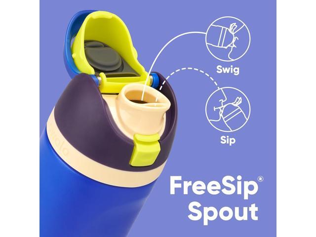 Owala Kids FreeSip Insulated Stainless Steel Water Bottle with Straw for Sports, Travel, and School, BPA-Free Sports Water Bottle, 16 oz, Celestial...