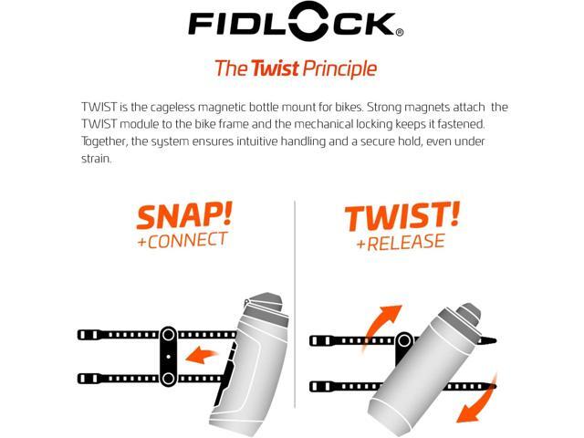 FIDLOCK Twist Replacement Bottle 590ml/20oz Includes Twist Bottle Only (Twist Base Not Included) Smoke