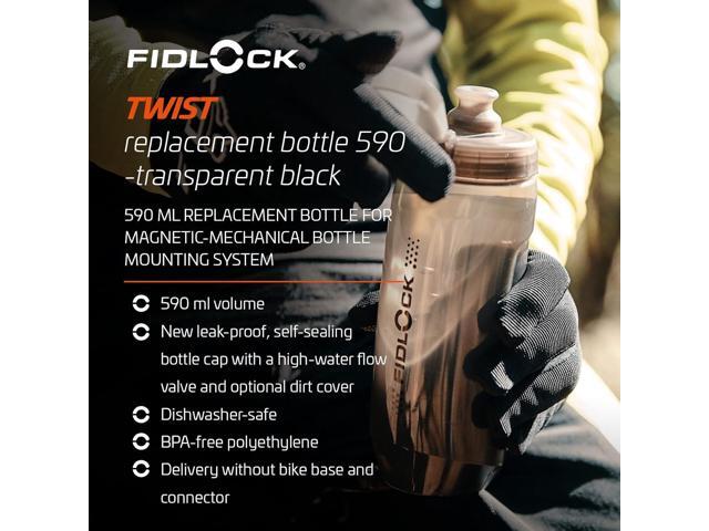FIDLOCK Twist Replacement Bottle 590ml/20oz Includes Twist Bottle Only (Twist Base Not Included) Smoke