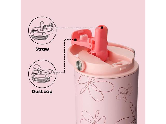 BOTTLE BOTTLE Insulated Water Bottle with Straw and Handle Stainless Steel Water Bottles for Car Sports Home Office and School 26oz Leak Proof