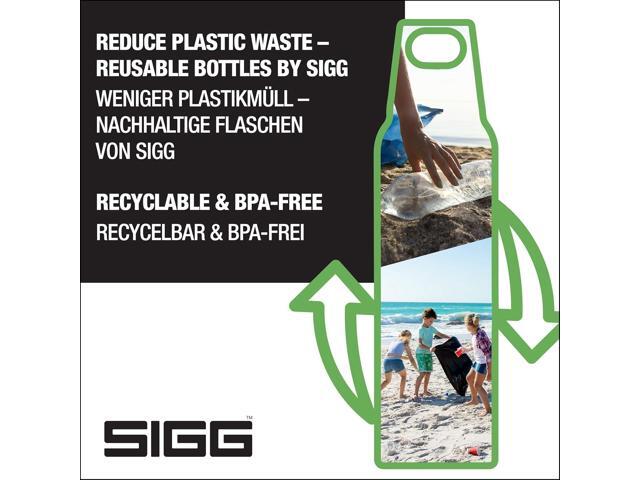 SIGG - Insulated Water Bottle - Thermo Flask Hot & Cold ONE Brushed - with Tea Infuser - Leakproof - BPA Free - 18/8 Stainless Steel - 10 oz