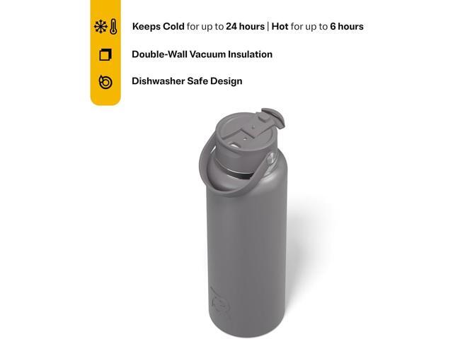 RTIC 40oz Outback Bottle, Ceramic Lined, Insulated, Stainless Steel, Metal, Double Wall Vacuum-Insulation, Leak-Proof Lid, BPA-Free Water Flask...