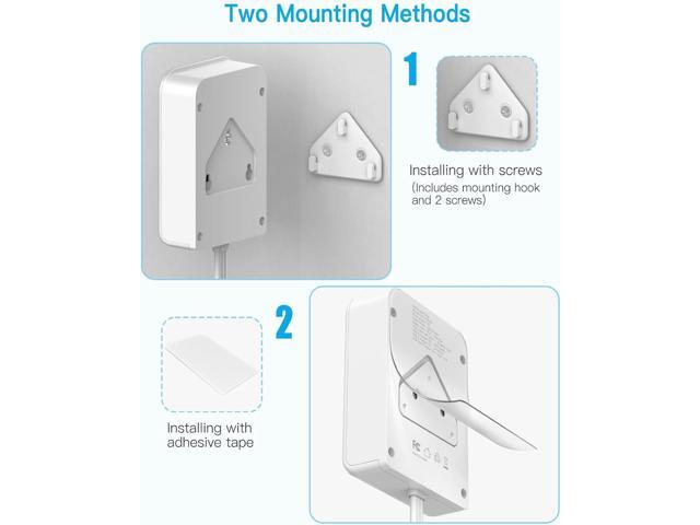 Flat Electrical Outlet Extender with USB C Ports, 4 Outlet 3 USB Wall Plug, 6 ft Thin Extension Cord, Flat Plug Power Strip Surge Protector for...
