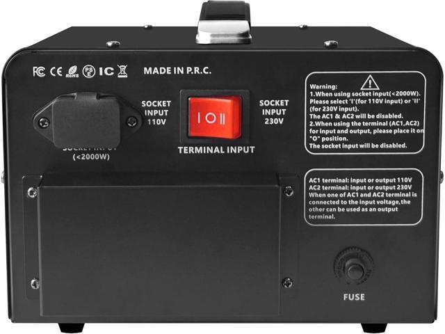 5000 Watt Voltage Converter Transformer - Heavy Duty Step Up/Down Convert from 110-120 Volt to 220-240 Volt and from 220-240 Volt to 110-120 Volt