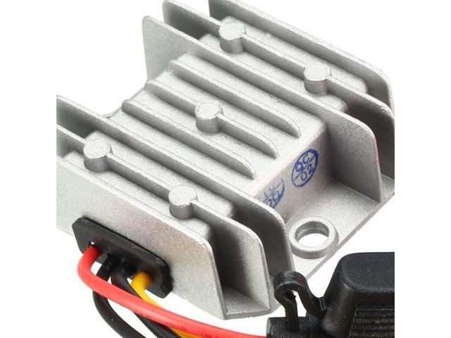 uxcell Power Voltage Converter DC 12V/24V to DC 6V 10A 60W Waterproof Voltage Convert Transformer