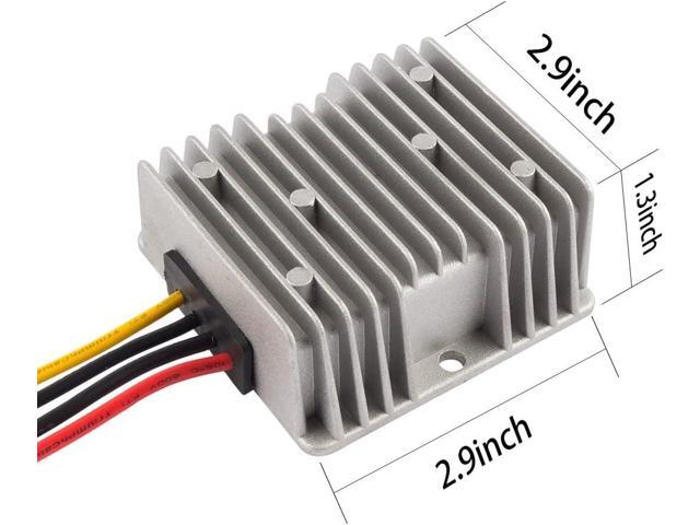 uxcell Power Voltage Converter DC12V/24V to DC6V 20A 120W Waterproof Voltage Convert Transformer