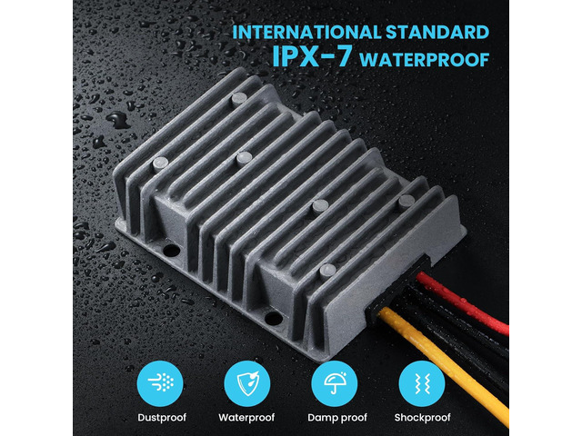 24V to 12V 40A 480W Power Supply Transformer - Industrial Grade Buck Converter with Overload/Short Circuit Protection for Ham Radio, CCTV System