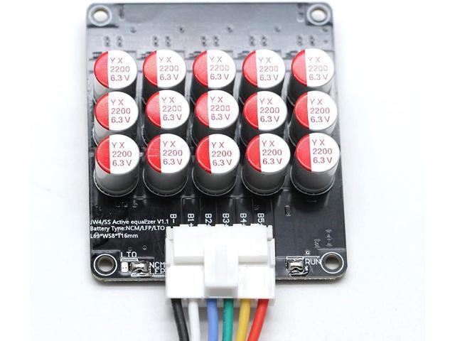 4S 5S 5A Active Equalizer Balancer LFP Lifepo4 Lithium Lipo/Titanate LTO Battery Energy Transfer Board Active Equalization Module Capacitor Faster...