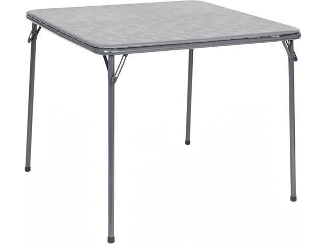 Flash Furniture Madison 5-Piece Folding Card Table and Chairs Set, Portable Event Table and Chairs Set for Indoor and Outdoor Gatherings, Gray
