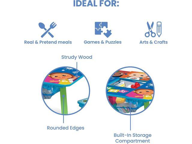 Delta Children Kids Table and Chair Set with Storage (2 Chairs Included) - Greenguard Gold Certified - Ideal for Arts & Crafts, Snack Time,...