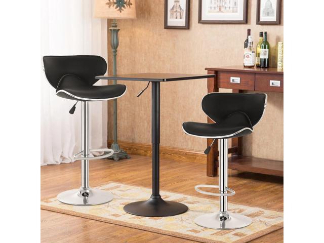 BestOffice Bar Stools Set of 2, Counter Height Adjustable Bar Stools with Back Bar Stool PU Leather Swivel Bar Stool Kitchen Counter Bar Stools...