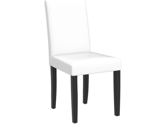 Yaheetech Dining Chairs Set of 4 PU Leather Upholstered Parsons Dining Chairs with Solid Wood Legs for Kitchen/Living Room/Restaurant, Modern...