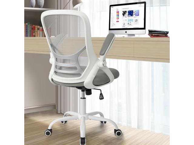 HYLONE Office Chair Ergonomic Desk Chair with Adjustable Armrests, Mesh Executive Chair, Home Office Computer Chairs for Long Hours(Grey)