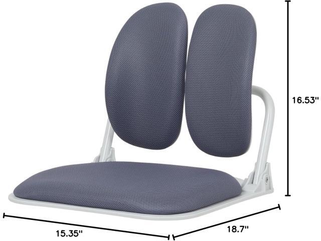 Made in Korea Dual-Backrests Ergonomic Floor Chair with Back Support - Meditation Chair, Floor Gaming Chair, Reading Chair, Floor Chairs for...
