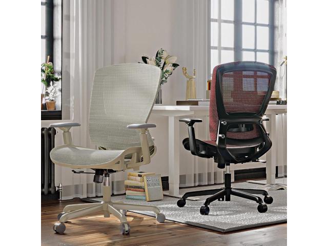 ELABEST T96 Mesh Office Chair,Ergonomic Computer Desk Chair,Sturdy Task Chair- Adjustable Lumbar Support & Armrests,Tilt Function,Comfort Wide...