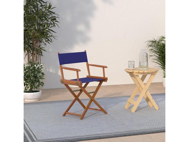Casual Home 18' Director's Chair Honey Oak Frame with Royal Blue Canvas