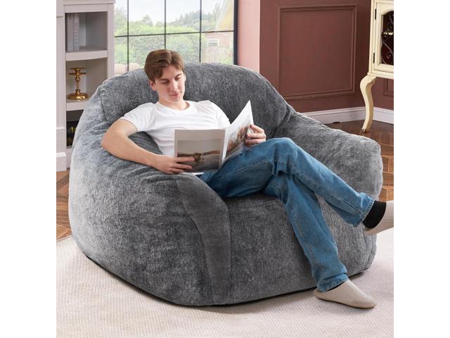 Homguava Bean Bag Chair Bean Bag Chairs for Adults Comfy Beanbag Chair with Spacious Design Oversized Bean Bag Sofa with Armrest Giant Bean Bag...