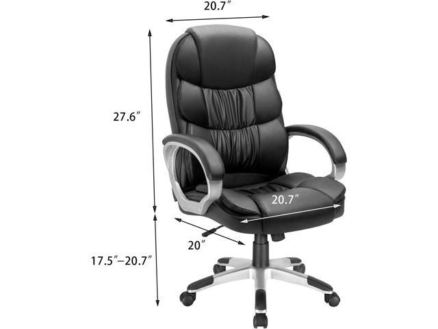 VICTONE Big and Tall Office Chair Ergonomic Desk Chair High Back Executive Computer Chair Adjustable Swivel PU Leather Task Chair with Padded...