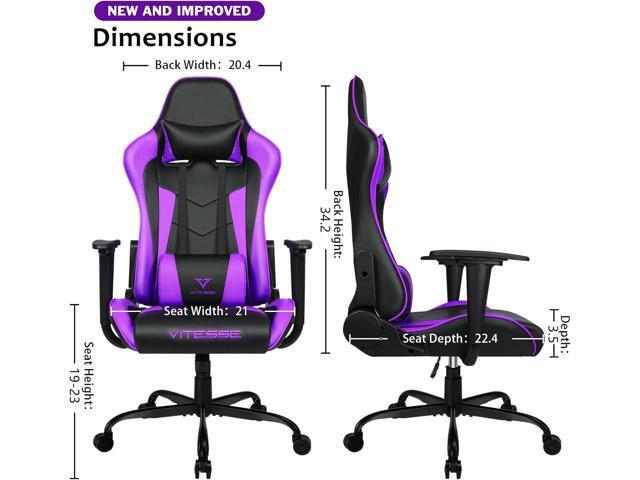 VIT Ergonomic Gaming Chair for Teens, 330 lbs PC Computer Gamer Chair Adults, Racing Gaming Office Chair, Silla Gamer Height Adjustable Swivel...