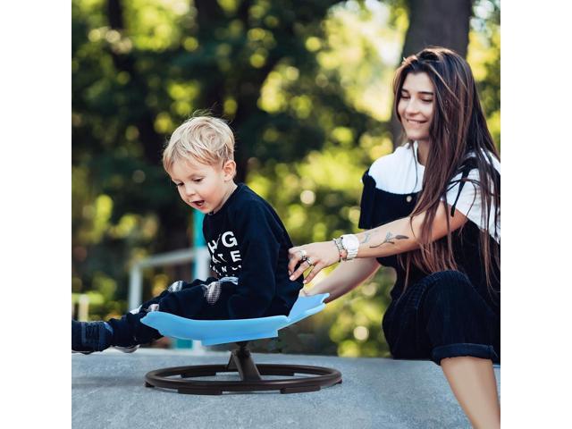Sensory Spinning Chair for Kids with Autism & ADHD, Swivel Chair for Indoor/Outdoor Use, Sit and Spin Toys, Fish-Shaped Sensory Chairs for Autistic...