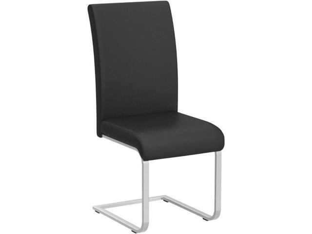 Yaheetech Dining Chairs Set of 4 Modern Faux Leather Upholstered Dining Room Chairs with High Back and Metal Chrome Legs for Kitchen/Living...