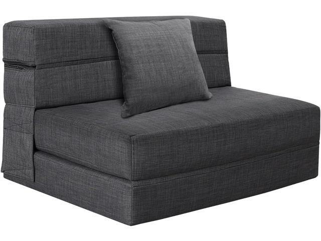 Fold Sofa Bed Couch Twin Size with Pillow Memory Foam Convertible Sleeper Chair Bed Futon Lazy for Living Room/Home Office/Guest...