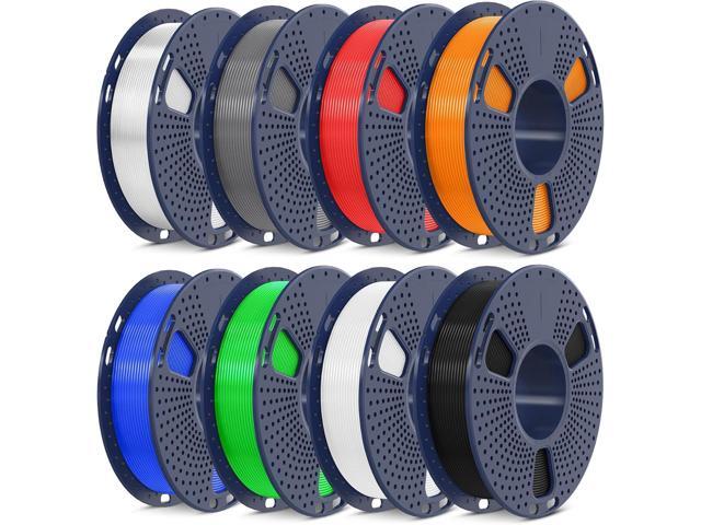 SUNLU 250g PLA Filament 1.75mm Bundle,3D Printer Filament Bundle Multicolor, Neatly Wound PLA Filament, Individually Vacuum Packed,250g Spool,8.