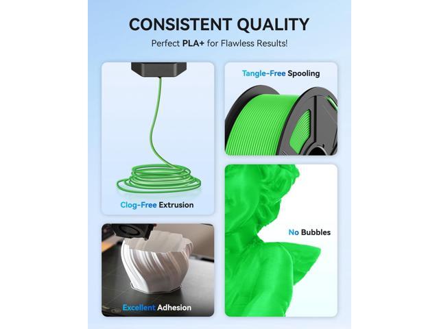 JAYO PLA+ Filament 1.75mm, PLA Plus 3D Printer Filament 1.1KG, Dimensional Accuracy +/- 0.02mm, Neatly Wound Filament, Toughness 3D Printing...