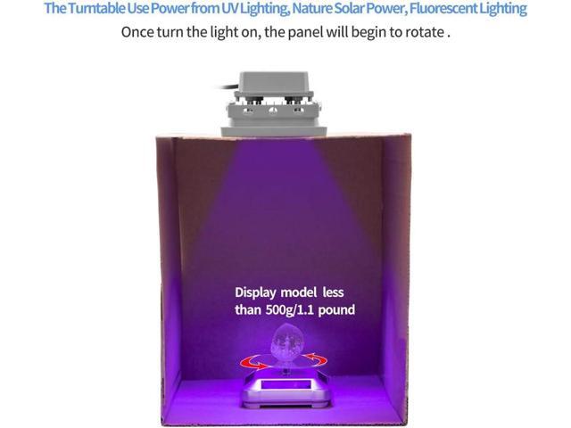 3D Printer UV Resin Curing Light with Solar Turntable 360°Rotating Stand for SLA DLP LCD 3D Printer Solidify Photosensitive Resin 405nm UV Resin...