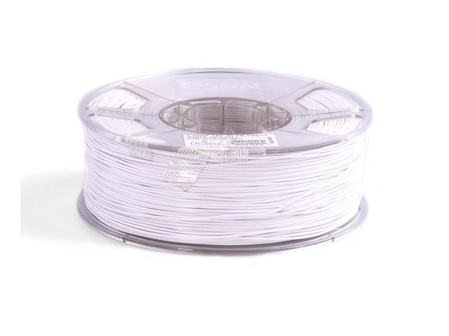 eSUN 1.75mm White ABS 3D Printer filament 1kg Spool (2.2lbs), White