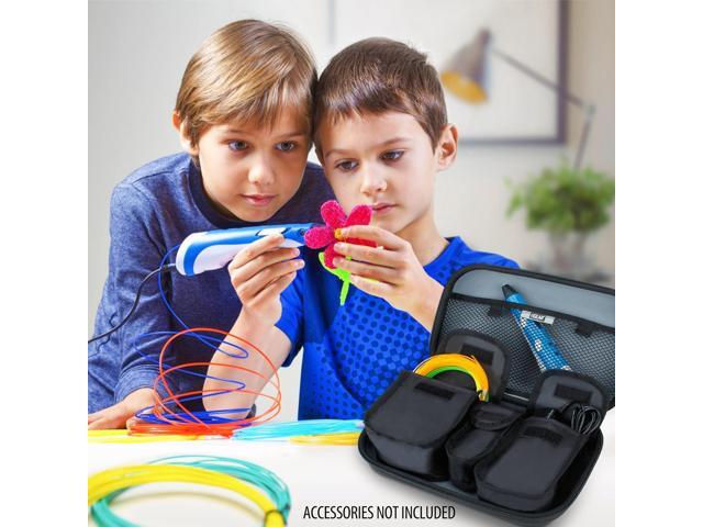 Craft Case for Create, Soyan 3D Printing Pen, Samto 3D, 7TECH 3D, Scribbler 3D and Other 3D Printing Pens by USA GEAR with Storage for Plastic...