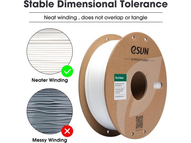 eSUN PLA Basic Filament 1.75mm, 3D Printer Filament High Speed PLA for Fast Printing, 1KG Spool (2.2 LBS) 3D Printing Filament for High Speed 3D...