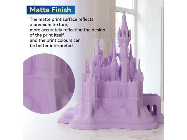 Matte PLA+ 3D Printer Filament, Upgrade Cardboard Spool, Dimensional Accuracy +/-0.03mm, 1.75mm, 1kg, Coral Pink
